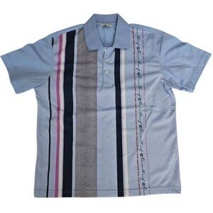 OMAR Sharif Paris Men's Three-Button Placket Polo Shirt Size XL